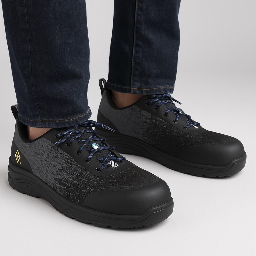 Terra Monolift Athletic Composite Toe Work Shoes Black Gray Blue Men’s 12